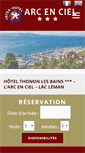 Mobile Screenshot of hotelarcencielthonon.com